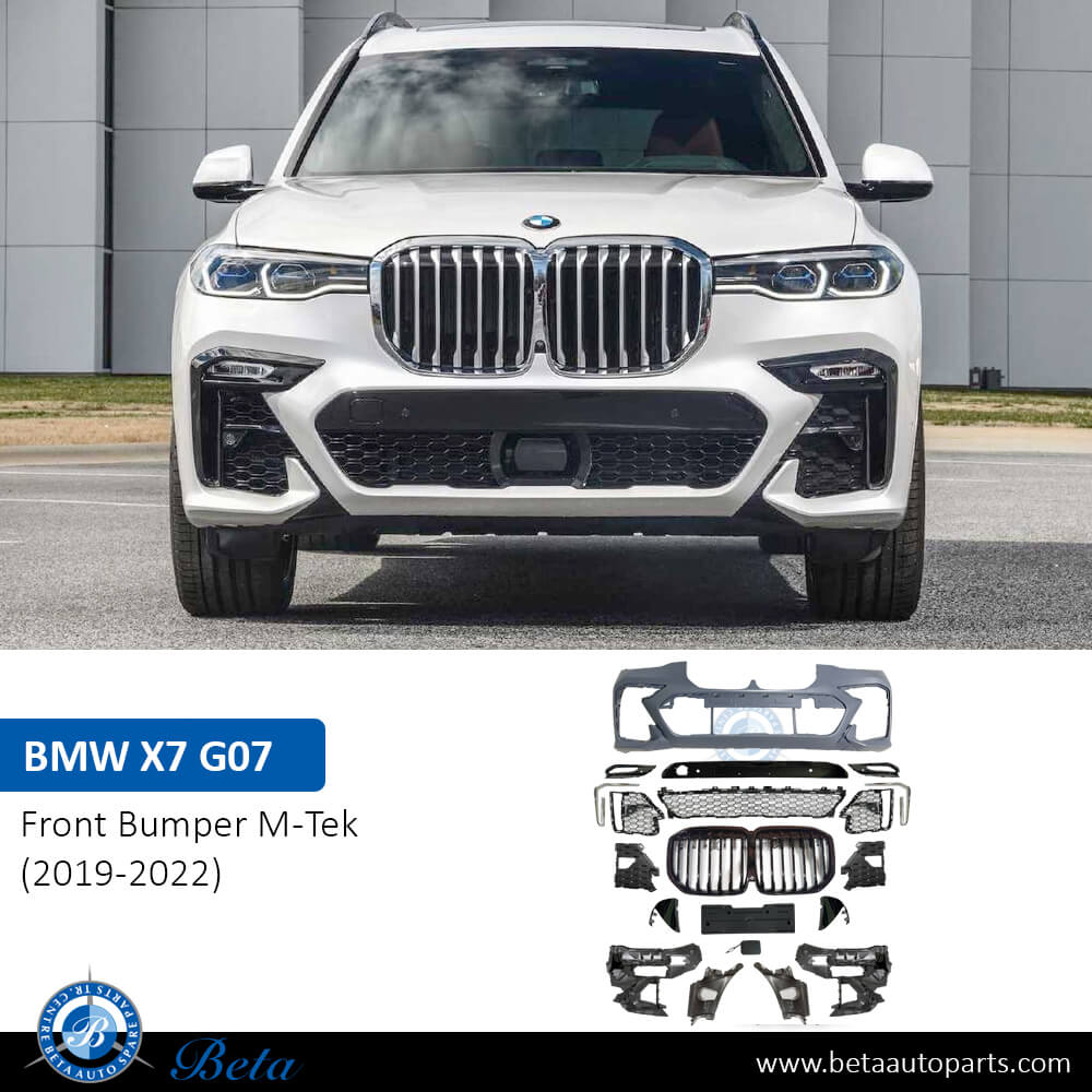 BMW X7 G07 (2019-2022), Front Bumper M-Tek, China, 51118081817 BMW X7 G07 (2019-2022), Front Bumper M-Tek, China, 51118081817